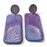 Lavender Blue Earrings, Boho